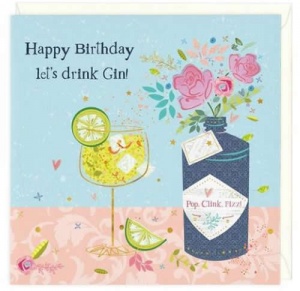 Let's Drink Gin Birthday Card
